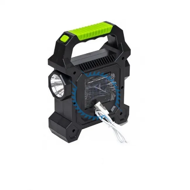 Lanterna reincarcabila, LED+COB, panou solar, 3 moduri iluminare, 15W, 2400mah, IP44, functie powerbank