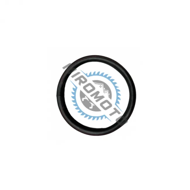 Husa volan imitatie piele, marime M, culoare negru, cusatura rosie