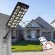 Lampa solara stradala cu panou solar si telecomanda, 150W, suport metalic, 20 celulele led, rezistent la apa ip66, senzor de miscare si lumina