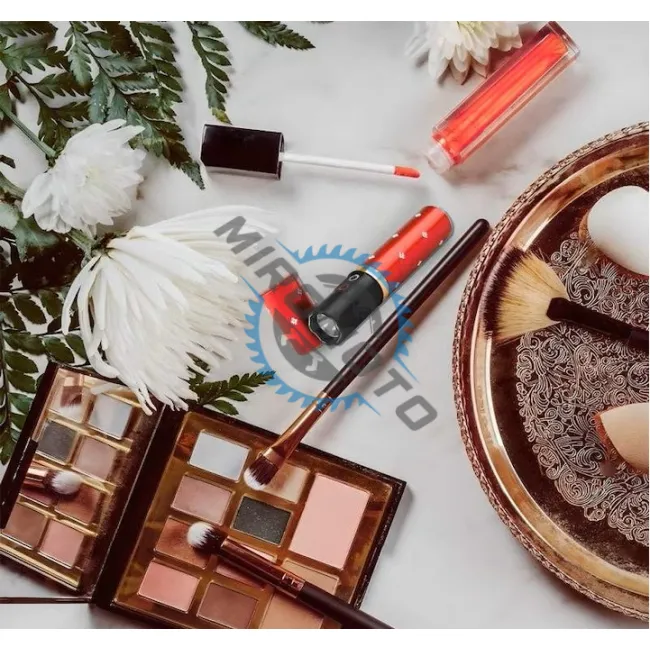 Dispozitiv cu electrosoc profesional pentru autoaparare tip ruj, anti caini, animale sau pasari, cu lanterna, descarcare electrosocuri 5000K volti, reincarcabil USB, rosu