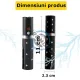 Dispozitiv cu electrosoc profesional pentru autoaparare tip ruj, anti caini, animale sau pasari, cu lanterna, descarcare electrosocuri 5000K volti, reincarcabil USB, negru