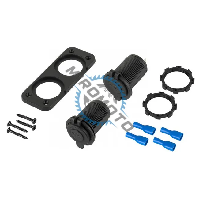 Mufa montaj bricheta auto, 2x port USB, 1x bricheta 12v