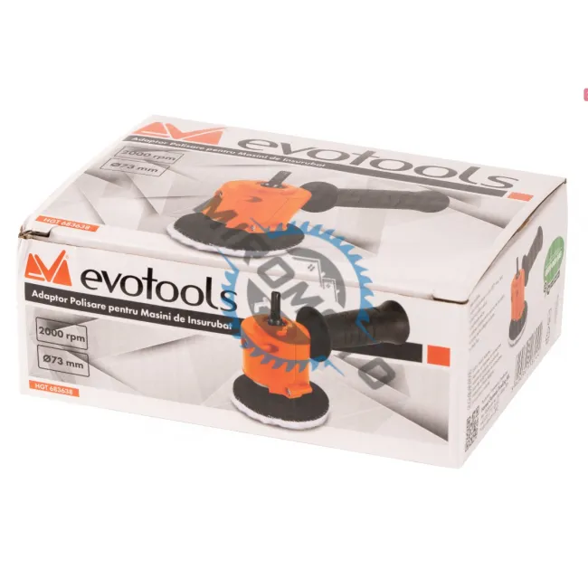Adaptor polisare pentru masini de insurubat, 2000 RPM, diametru 73mm