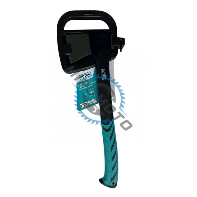 Topor pentru despicat, ROTEK 180074, coada poliamida armata cu fibra, protectie lama, 9500 g, lungime 450 mm