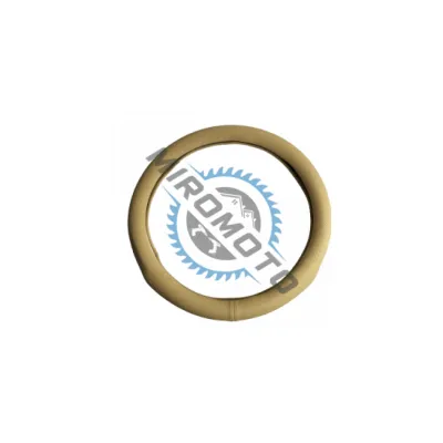 Husa volan imitatie piele cu gaurele, marime M, 37-39cm, culoare Bej