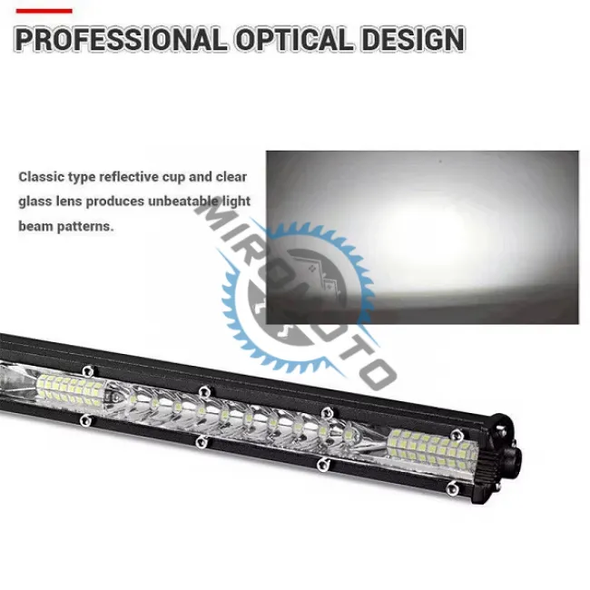 Proiector auto LED Bar cu suport, offroad 138W, 12V-24V, 30cm, 46 led-uri, negru