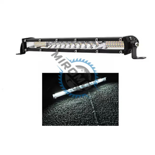 Proiector auto LED Bar cu suport, offroad 138W, 12V-24V, 30cm, 46 led-uri, negru