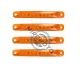 Set 4 lampi laterale gabarit LED, remorca / platforma / camper, tensiune 12V-24V, lumina portocalie