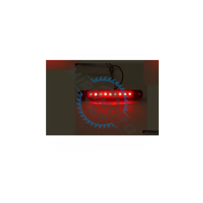 Set 4 lampi laterale gabarit LED, remorca / platforma / camper, tensiune 12V-24V, lumina rosie