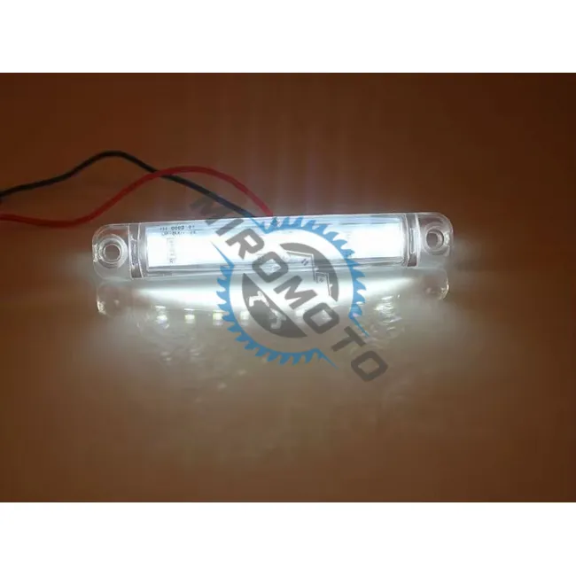 Set 4 lampi laterale gabarit LED, remorca / platforma / camper, tensiune 12V-24V, lumina alba