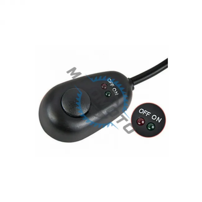 Intrerupator auto buton ON-OFF, universal cu fir 20cm, indicator led verde-rosu