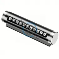 Suport Numar Telefon Bord, Parcare Temporara, Negru Print