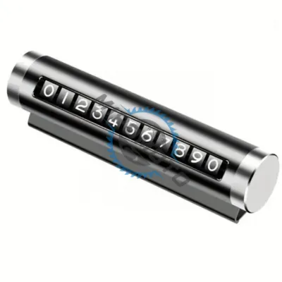 Suport Numar Telefon Bord, Parcare Temporara, Negru Print