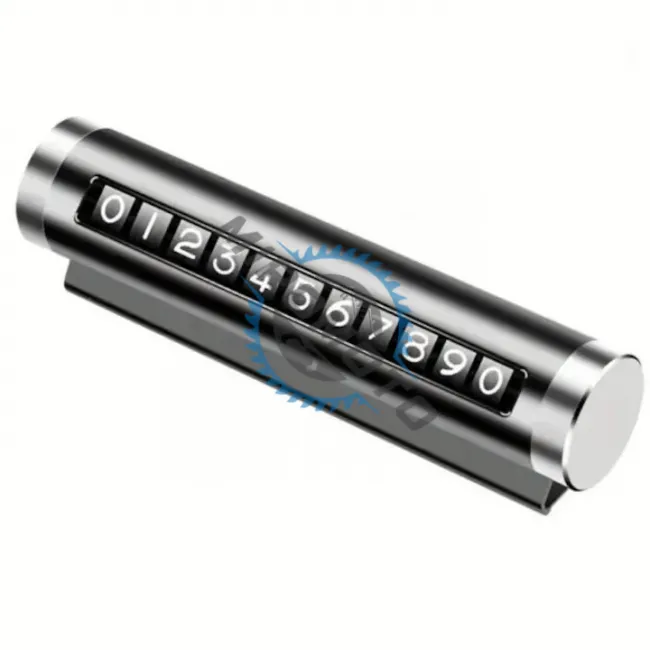 Suport Numar Telefon Bord, Parcare Temporara, Negru Print