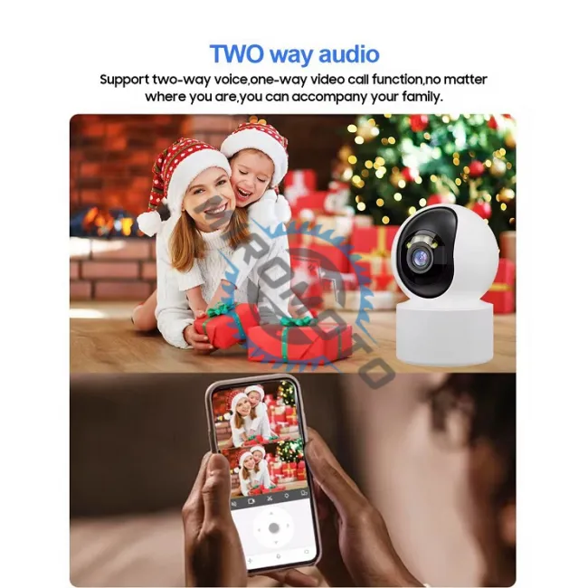 Camera de Supraveghere WIFI, 3MP, Full HD, Baby Monitor Audio Video, Vedere Nocturna, Senzor Miscare, Control Vocal