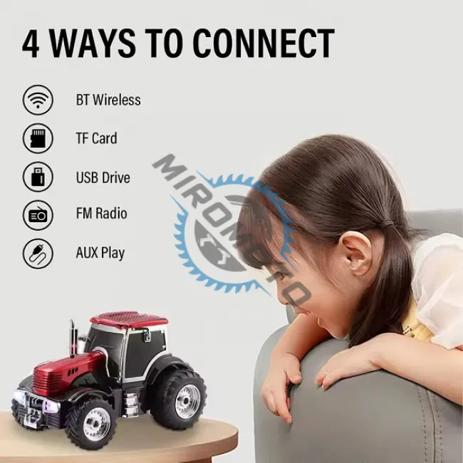 Boxa portabila, 12W, Bluetooth V5.1, Usb, TF Card, Radio Fm, aux, 1500mAh, tip tractoras