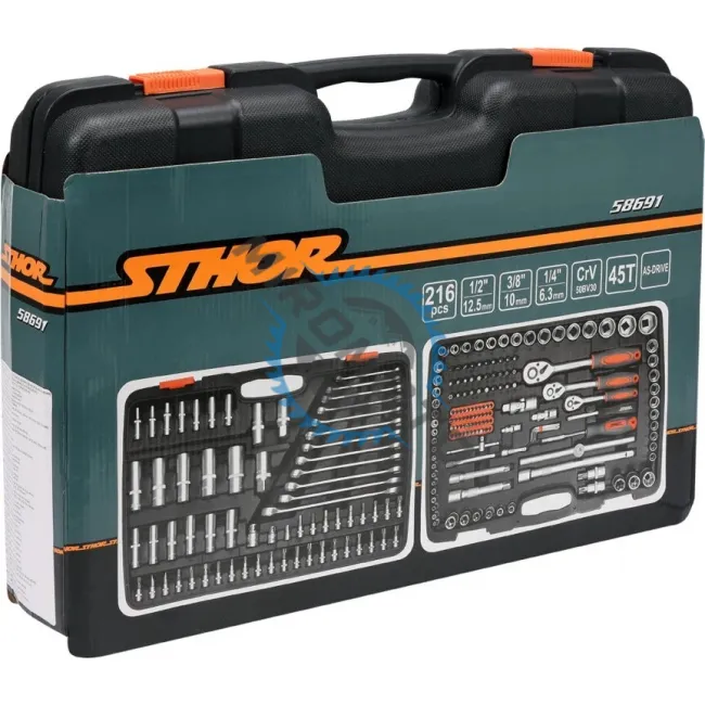Trusa de scule profesionala Sthor 58691, 216 piese, XXL