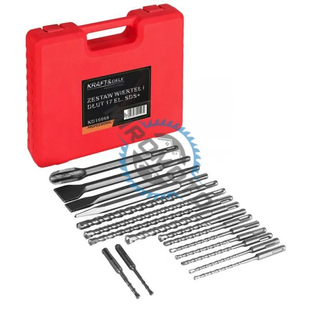 Set burghie si dalti pentru beton, Kraft&Dele KD10068, SDS-Plus, valiza transport, 17 bucati