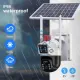 Camera de supraveghere video, panou solar, conexiune WIFI, 4+4MP, FULL Color Night, 355°, IP66, Zoom, Alarma, microfon, senzor miscare, Smart IR