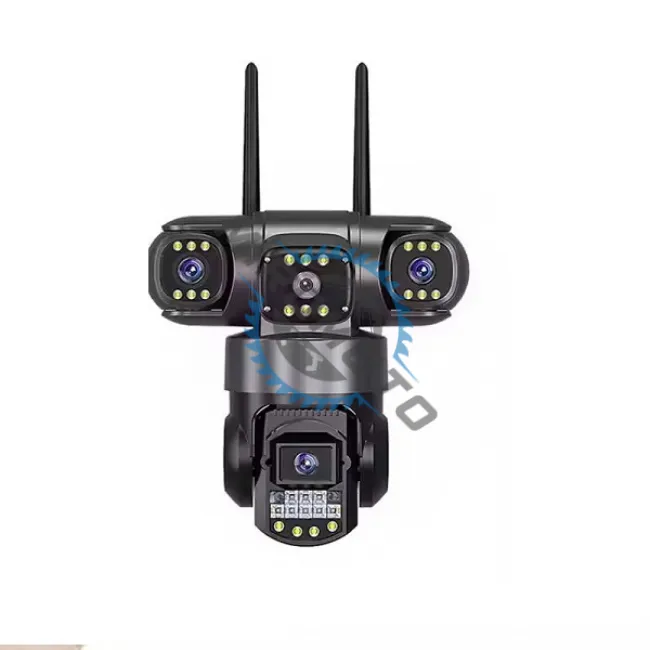 Camera de supraveghere 4K, 3 lentile, 12mp, 10x zoom, WiFi 2.4Ghz, hd, rotatie 355 grade, night vision, alarma, ip66, ptz, microfon