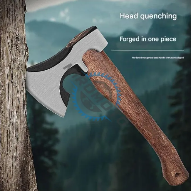 Secure-Topor forjat manual cu maner din lemn pentru despicat, 370 mm, 900g, model ST-054