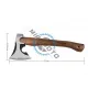 Secure-Topor forjat manual cu maner din lemn pentru despicat, 370 mm, 900g, model ST-054