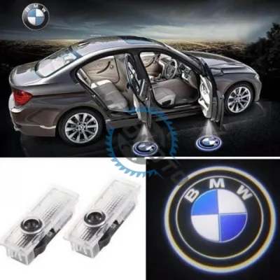 Set 2 lampi portiere auto compatibile BMW E90, E60, F10, F01, Seria 3, Seria 5, Seria 6, Seria 7, Lampi Usi Auto Cu Logo Proiectie Tip Holograma, Tehnologie LED, Instalare Plug & Play, Lumina Clara Si Vizibila, Design Premium