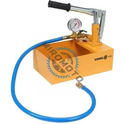 Pompa manuala de testare a presiunii, Vorel 55400, 5 l volum cuva, 40 bar presiune maxima