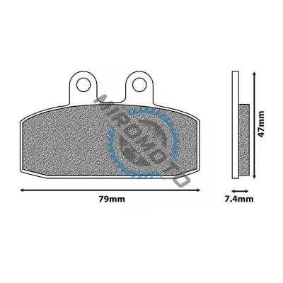 Placute frana fata Aprilia 125 150 200 400 500 Tuareg Wind ETX MALAGUTI 125