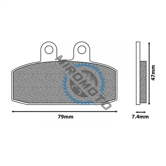 Placute frana fata Aprilia 125 150 200 400 500 Tuareg Wind ETX MALAGUTI 125