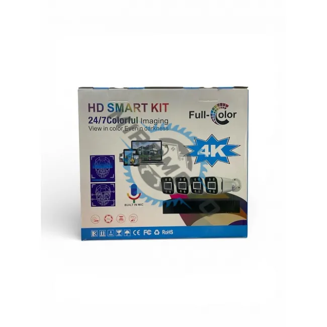 Kit / sistem de supraveghere video cu 4 camere, 2 MP HD, IP66, 3.6mm lentila, full color hd