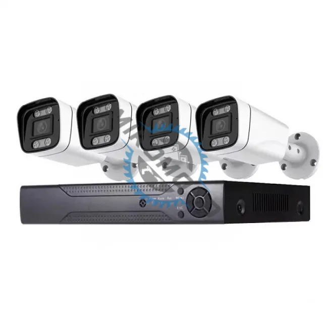 Kit / sistem de supraveghere video cu 4 camere, 2 MP HD, IP66, 3.6mm lentila, full color hd