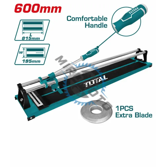 Masina de taiat gresie si faianta, Total THT576004, cu rulmenti, 600 mm