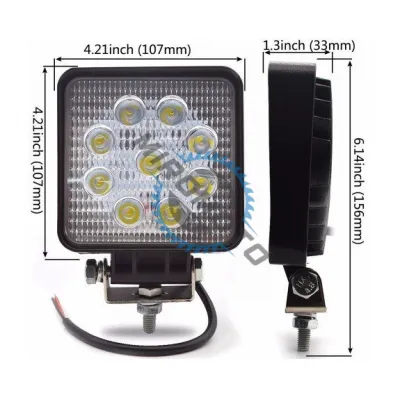 Proiector Led Patrat 27W 10V/24V Proiector Led Patrat 27W 10V/24V