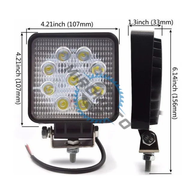 Proiector Led Patrat 27W 10V/24V