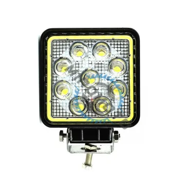 Proiector LED patrat 27W cu angel eyes Spot Beam 30° 12/24V Proiector LED patrat 27W cu angel eyes Spot Beam 30° 12/24V