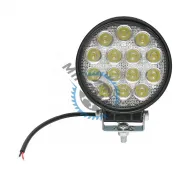 Proiector led rotund, 42 W, 10-30V, 6000K, pentru offroad, vanatoare, pescuit, utilaje