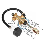 Pompa frana hidraulica de picior + rezervor si furtun pentru ATV, scuter