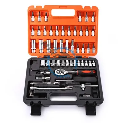 Trusa chei tubulare si biti 1/4" 53 piese SATAGOOD G-10025 Trusa chei tubulare si biti 1/4" 53 piese SATAGOOD G-10025