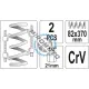 Presa pentru arcuri auto 2 Buc 82X370mm CRV Yato YT-2544