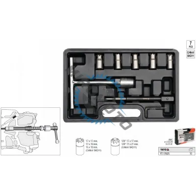 Set freze pentru reconditionat scaun injectoare Yato YT-17625 Set freze pentru reconditionat scaun injectoare Yato YT-17625