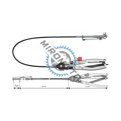 Cleste pentru coliere cu cablu Yato YT-0653