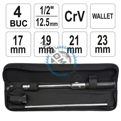 Cheie cruce pentru roti, Yato YT-08035, 17, 19, 21, 23 mm Cheie cruce pentru roti, Yato YT-08035, 17, 19, 21, 23 mm