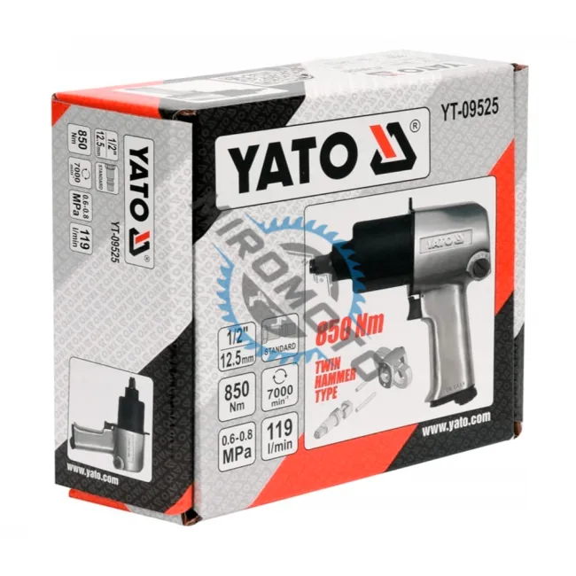 Pistol pneumatic, Yato YT-09525, 850 Nm, 6-8 bar, 119 l/min, patrat 1/2 inch