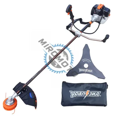 Motocoasa pe benzina UralZid, 2 timpi, 7.5 CP, accesorii incluse Motocoasa pe benzina UralZid, 2 timpi, 7.5 CP, accesorii incluse