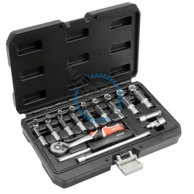 Trusa chei tubulare Yato YT-14451, 23 piese, 1/4", Cr-V