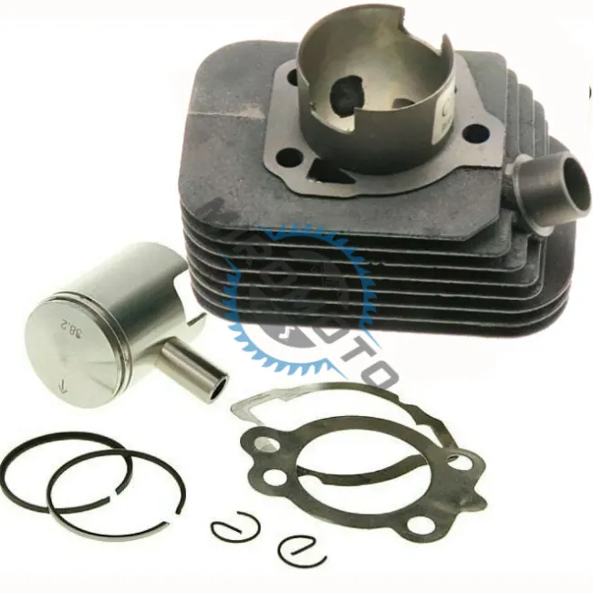 Set motor / kit cilindru moped Piaggio Ciao, Bravo Si 50cc 2T, 38.2 mm, racire pe aer, bolt 10mm