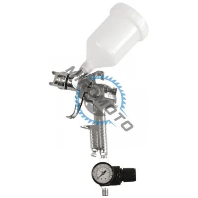 Pistol de Vopsit cu manometru VOREL, duza 1.4mm, rezervor plastic, 0.6L