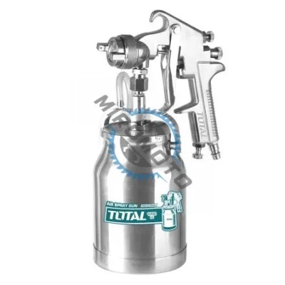 Pistol pentru vopsit Duza 1.8mm, Rezervor 1000ml (INDUSTRIAL) TOTAL Pistol pentru vopsit Duza 1.8mm, Rezervor 1000ml (INDUSTRIAL) TOTAL