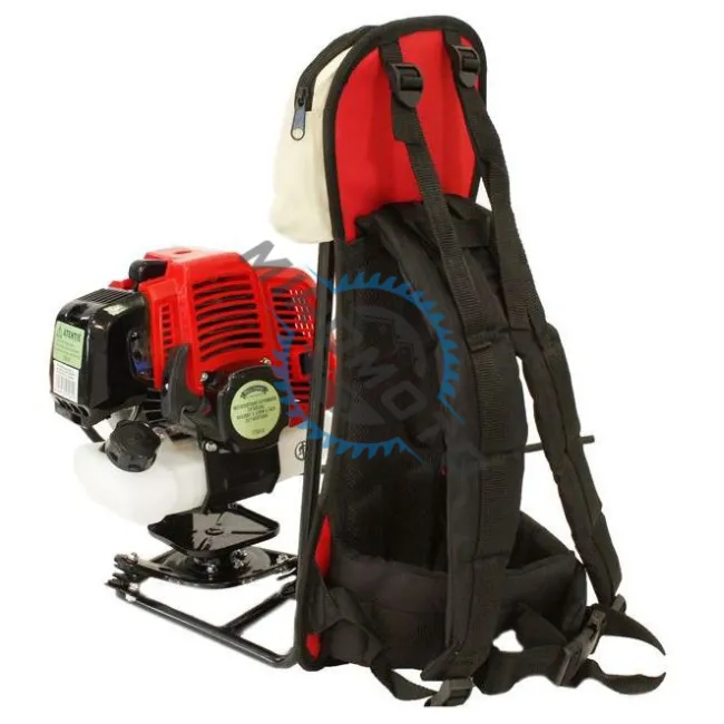 Motocoasa cu prindere tip rucsac Micul Fermier GF-1550, motor 2 timpi, 3.5 kW, 4.76 CP, 7 accesorii, tija flexibila